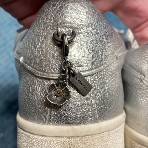 Coach C101 Sneaker, Silver, US size 9B - Picture 4 of 7